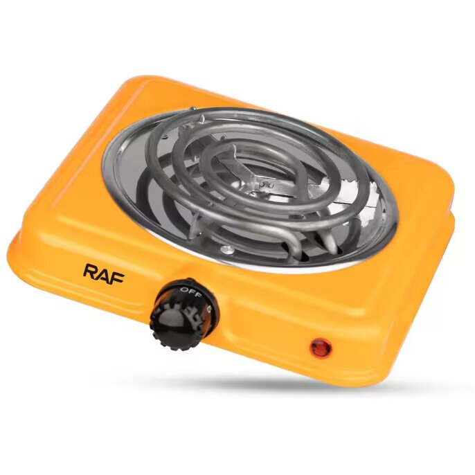 Aragaz Electric 1000 W, AT PERFORMANCE, control temperatura protectie la supraincalzire, Portocaliu